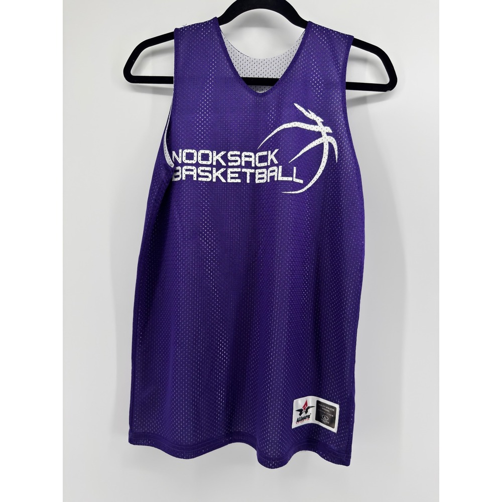 Alleson Athletic Youth Large Purple Basketball Reversible Mesh Jersey